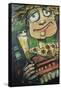 Pete Pilsner Pizza-Tim Nyberg-Framed Stretched Canvas