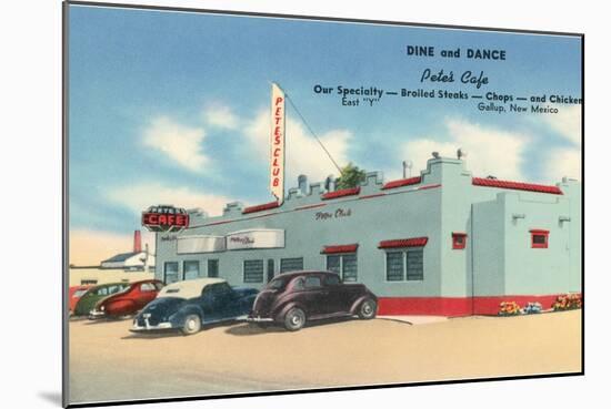 Pete's Cafe, Gallup, New Mexico, Route 66-null-Mounted Art Print