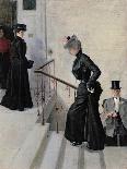 On the Steps-Peter Alexandrovich Nilus-Giclee Print