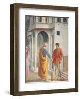 Peter and John, Detail from the Tribute Money-Tommaso Masaccio-Framed Giclee Print