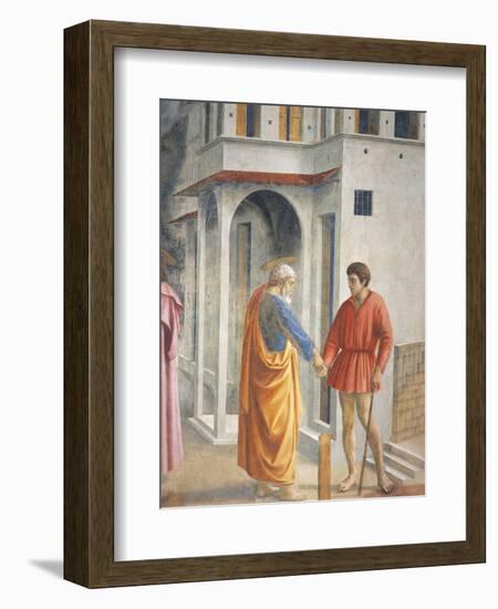 Peter and John, Detail from the Tribute Money-Tommaso Masaccio-Framed Giclee Print