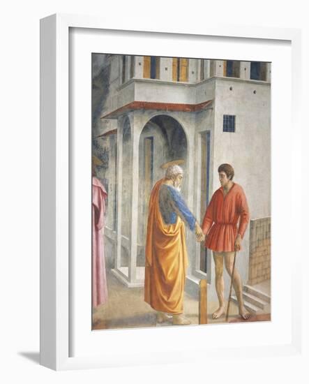 Peter and John, Detail from the Tribute Money-Tommaso Masaccio-Framed Giclee Print