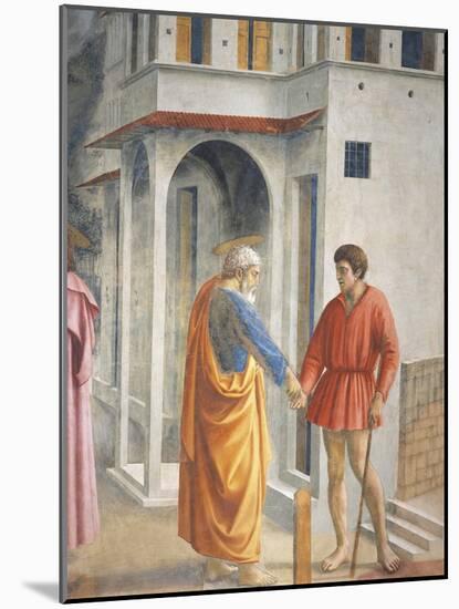 Peter and John, Detail from the Tribute Money-Tommaso Masaccio-Mounted Giclee Print