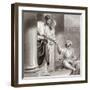 Peter and John with the Beggar at the Beautiful Gate, C1810-C1844-Henry Corbould-Framed Giclee Print