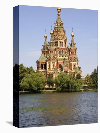 Peter and Paul Church Seen from Tsarina Pavilion, Peterhof, St. Petersburg, Russia-G Richardson-Stretched Canvas