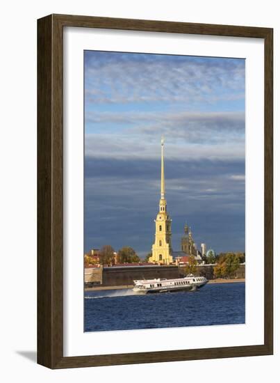 Peter and Paul Fortress on Neva Riverside, St. Petersburg, Russia-Gavin Hellier-Framed Photographic Print