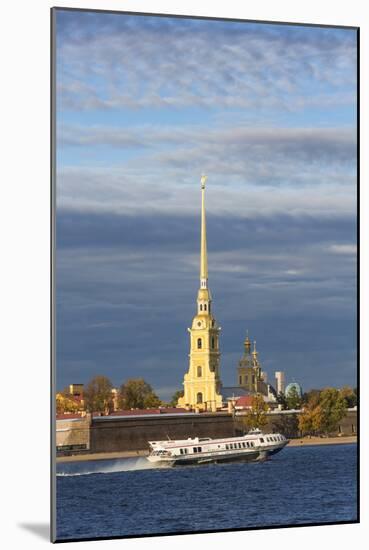 Peter and Paul Fortress on Neva Riverside, St. Petersburg, Russia-Gavin Hellier-Mounted Photographic Print