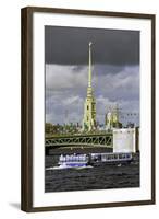 Peter and Paul Fortress on Neva Riverside, St. Petersburg, Russia-Gavin Hellier-Framed Photographic Print