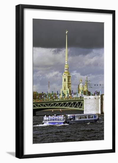 Peter and Paul Fortress on Neva Riverside, St. Petersburg, Russia-Gavin Hellier-Framed Photographic Print