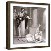 Peter and Sapphira, Wife of Ananias, C1810-C1844-Henry Corbould-Framed Giclee Print