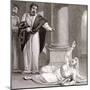 Peter and Sapphira, Wife of Ananias, C1810-C1844-Henry Corbould-Mounted Giclee Print