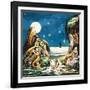 Peter and the Mermaids, Illustration from 'Peter Pan' by J.M. Barrie-Nadir Quinto-Framed Giclee Print