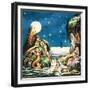 Peter and the Mermaids, Illustration from 'Peter Pan' by J.M. Barrie-Nadir Quinto-Framed Giclee Print