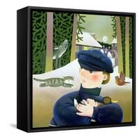 Peter and the Wolf-Reg Cartwright-Framed Stretched Canvas