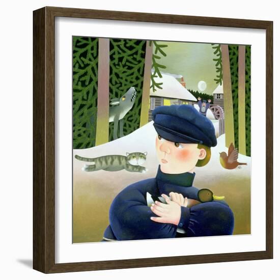 Peter and the Wolf-Reg Cartwright-Framed Giclee Print