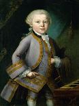 Wolfgang Amadeus Mozart in Royal Suite, 1763-Peter Anton Lorenzoni-Stretched Canvas