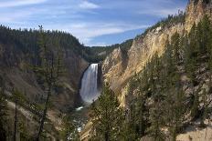 Lower Falls from Red Rock Point, Yellowstone Nat'l Pk, UNESCO Site, Wyoming, USA-Peter Barritt-Photographic Print