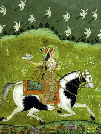 Sultan Razia of Delhi, 18th Century, Archaeological Museum, Red Fort, Delhi, India, Asia