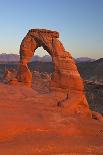 Sunset at Delicate Arch, Arches National Park, Moab, Utah, United States of America, North America-Peter Barritt-Laminated Photographic Print