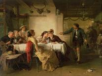 The Priest's Dinner (Oil)-Peter Baumgartner-Giclee Print