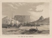 Cape Town and Table Mountain, Litho by Sarony and Co., 1855-Peter Bernhard Wilhelm Heine-Framed Giclee Print