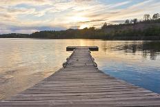 White Iron Lake Boat Dock-Peter Bodig-Photographic Print