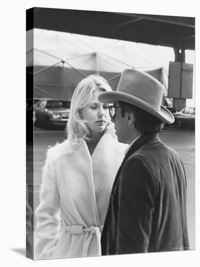 Peter Bogdanovich Speaking to Girlfriend, Former Playboy Playmate and Actress Dorothy Stratten-David Mcgough-Stretched Canvas