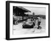 Peter Collins at the Wheel of an Aston Martin-null-Framed Photographic Print