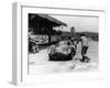 Peter Collins at the Wheel of an Aston Martin-null-Framed Photographic Print