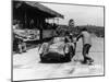 Peter Collins at the Wheel of an Aston Martin-null-Mounted Photographic Print