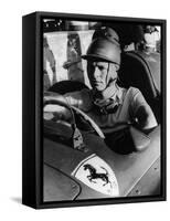 Peter Collins in a Ferrari, C1956-null-Framed Stretched Canvas