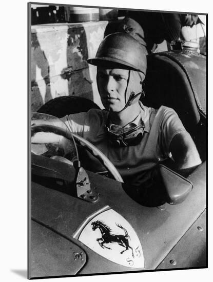 Peter Collins in a Ferrari, C1956-null-Mounted Photographic Print