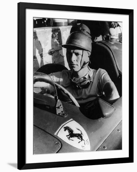Peter Collins in a Ferrari, C1956-null-Framed Photographic Print