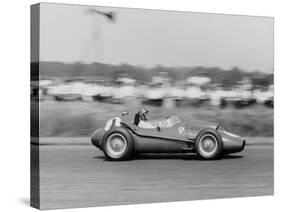 Peter Collins in a Ferrari Dino, British Grand Prix, Silverstone, 1958-null-Stretched Canvas