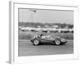 Peter Collins in a Ferrari Dino, British Grand Prix, Silverstone, 1958-null-Framed Photographic Print