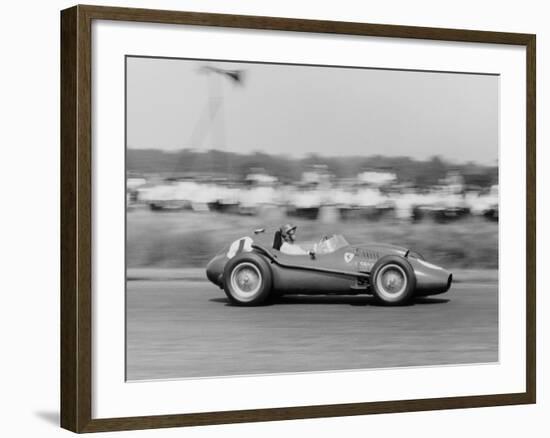 Peter Collins in a Ferrari Dino, British Grand Prix, Silverstone, 1958-null-Framed Photographic Print