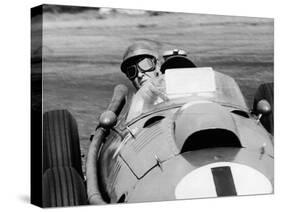 Peter Collins in a Ferrari-null-Stretched Canvas