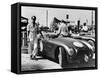 Peter Collins with an Aston Martin, Sebring, Florida, USA, 1950S-null-Framed Stretched Canvas