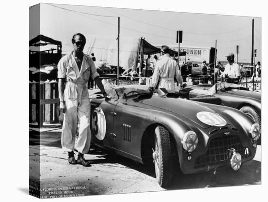 Peter Collins with an Aston Martin, Sebring, Florida, USA, 1950S-null-Stretched Canvas