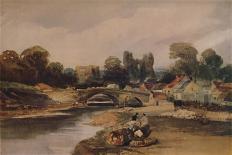'A Village on a River', c1824, (1935)-Peter De Wint-Giclee Print