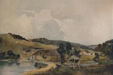 'Road Scene with Cattle', 19th century, (1935)-Peter De Wint-Giclee Print