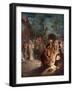 Peter denies knowing Jesus a third time - Bible-William Brassey Hole-Framed Giclee Print