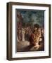 Peter denies knowing Jesus a third time - Bible-William Brassey Hole-Framed Giclee Print