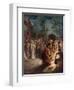 Peter denies knowing Jesus a third time - Bible-William Brassey Hole-Framed Giclee Print