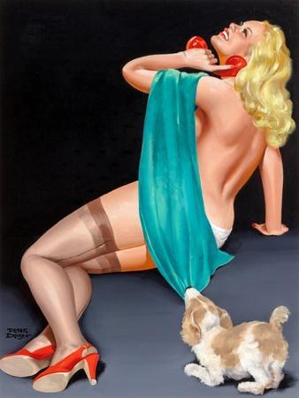 Pin-Up With Puppy