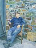 Portrait of Sorley Maclean-Peter Edwards-Stretched Canvas