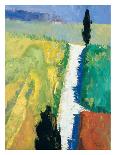 Tuscan Field II-Peter Fiore-Mounted Art Print