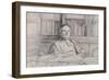 Peter Foster, 1982 (Pencil on Paper)-Richard Foster-Framed Giclee Print