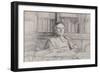 Peter Foster, 1982 (Pencil on Paper)-Richard Foster-Framed Giclee Print