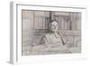Peter Foster, 1982 (Pencil on Paper)-Richard Foster-Framed Giclee Print
